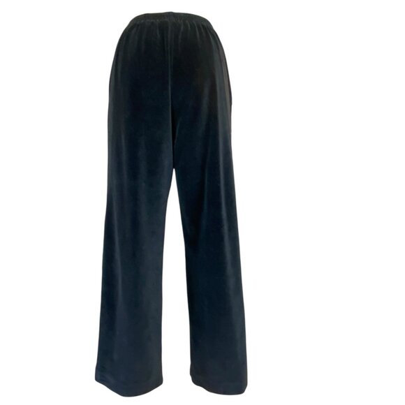 Alfred Dunner Cabin Fever Black Velvet Pants Sz 10P #264G - Picture 7 of 12